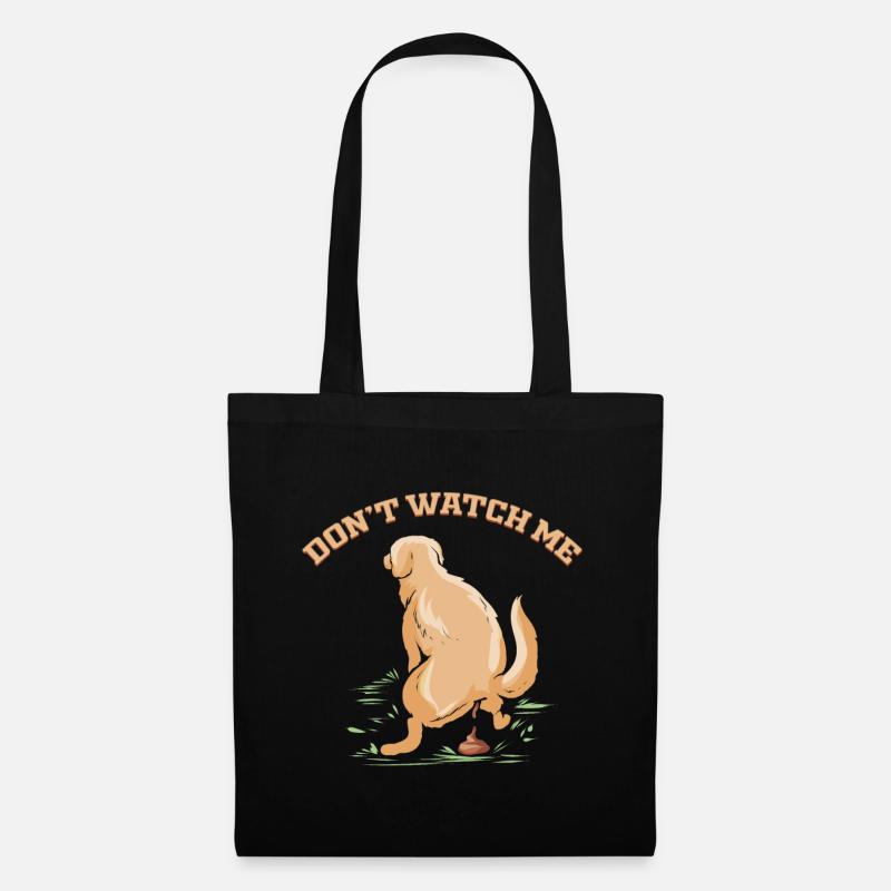 Kackender Labrador - Hunde Geschenk - Stoffbeutel - Schwarz