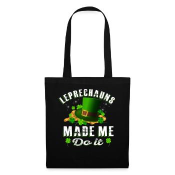 patricks day Leprechauns - Sac en tissu - noir - Devant
