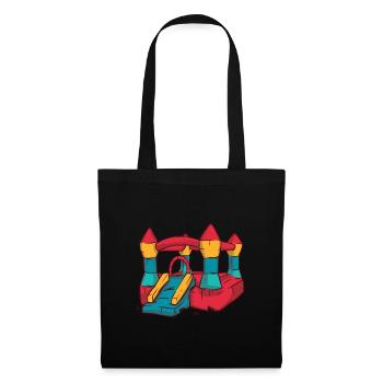 Bouncy Castle Children's Birthday Party Party Play Fun - Tote Bag - black - Front