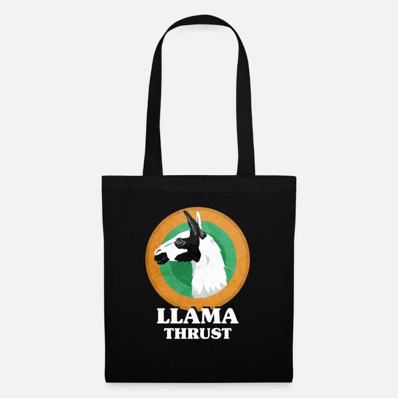 Llamathrust Llama Lama Thrust - Tote Bag - black