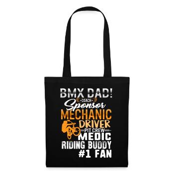 BMX Dad Shirt Coach Medic Riding Buddy #1 Fun - Tote Bag - black - Front