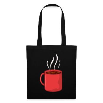 Coffee cup - Tote Bag - black - Front