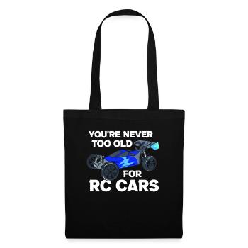 Never Too Old For RC Cars Remote Controlled Car - Tote Bag - black - Front