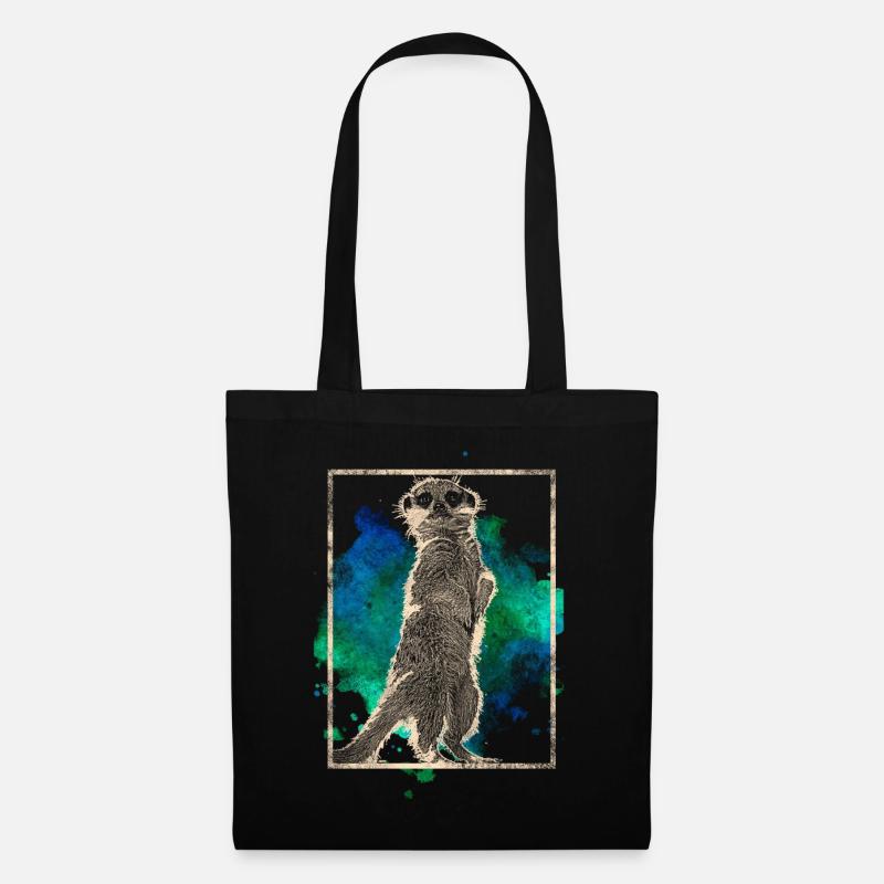 Suricate - Sac en tissu - noir