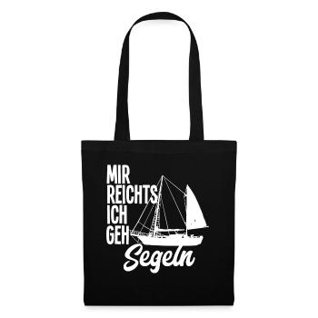 Segeln Segelschiff Kapitän Hobby - Stoffbeutel - Schwarz - Vorne
