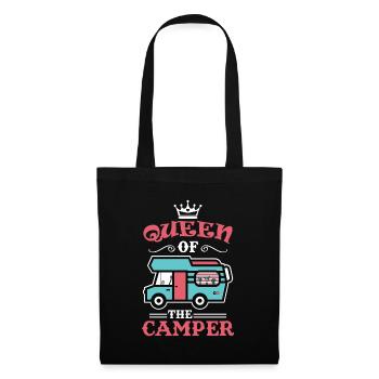 Womo Camper Queen Wohnmobil Camping - Tote Bag - black - Front