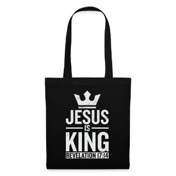Jesus Is King Revelation 17:14 - Tote Bag - black - Front