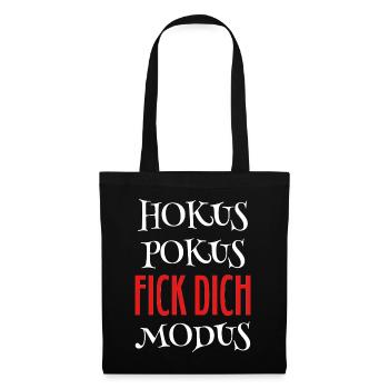 Hokus Pokus Fick dich Modus - Stoffbeutel - Schwarz - Vorne