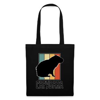Water Pig Capybara Rodent Capibara Lover - Tote Bag - black - Front