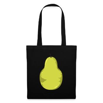 Poire - Sac en tissu - noir - Devant