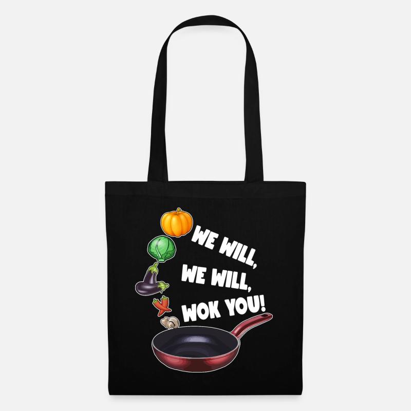 WE WILL WOK YOU - Stoffbeutel - Schwarz
