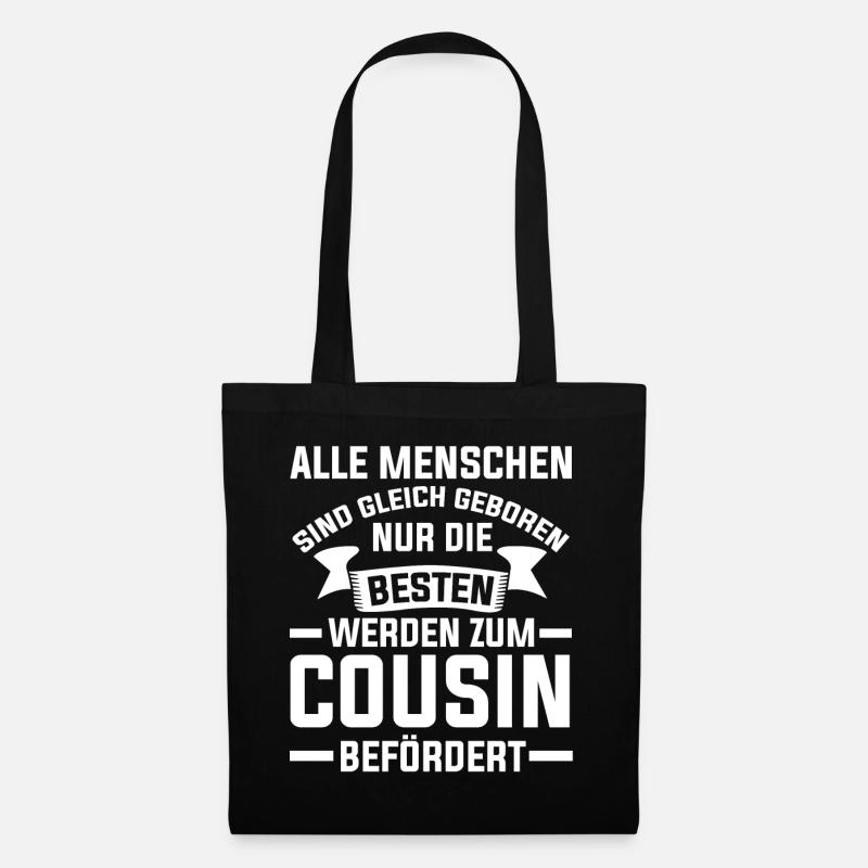 Bester Cousin - Stoffbeutel - Schwarz