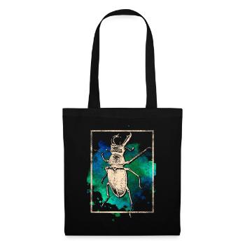 Les scarabées - Sac en tissu - noir - Devant