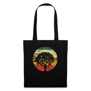 Tree vintage environmental protection forest - Tote Bag - black - Front