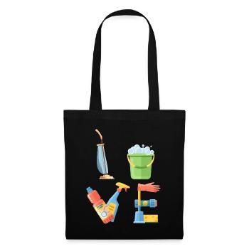 Design for cleaners cleaning staff cleaning lady - Tote Bag - black - Front