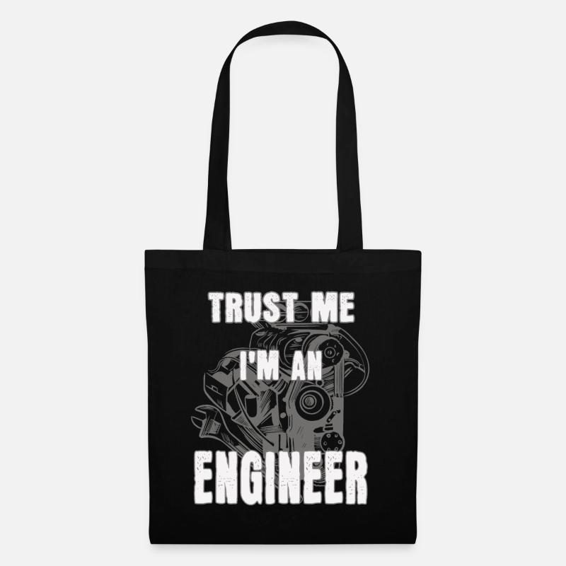 I'm an engineer - Stoffbeutel - Schwarz