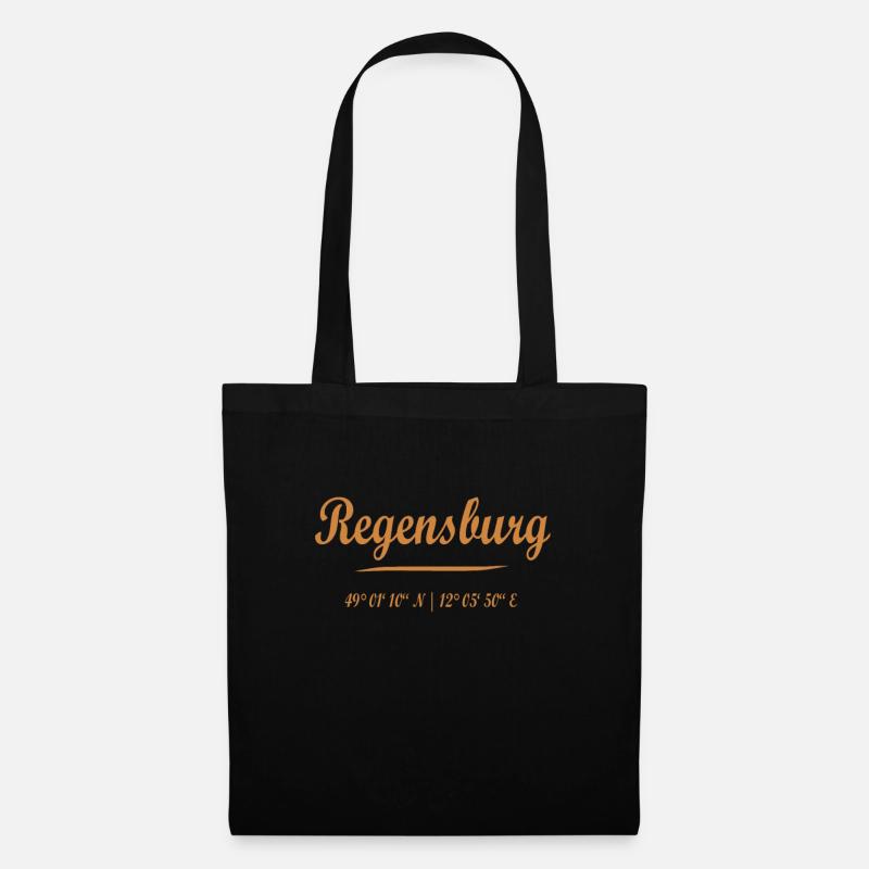 Regensburg - Stoffbeutel - Schwarz