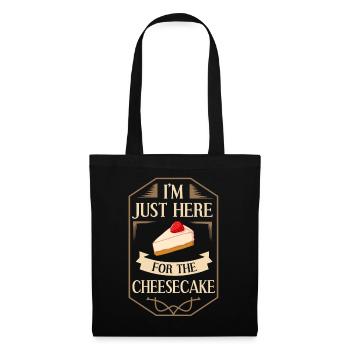 Cheesecake Keto Quarkcake Japanese Pot Cake - Tote Bag - black - Front