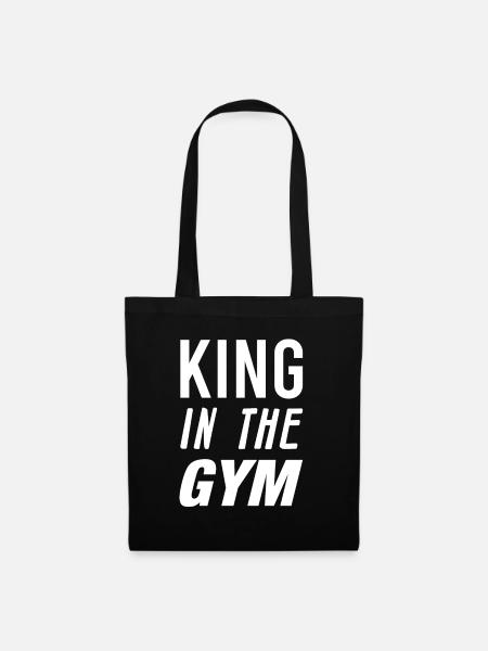 gym - Stoffbeutel - Schwarz
