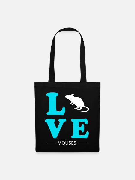 Mouse - Stoffbeutel - Schwarz