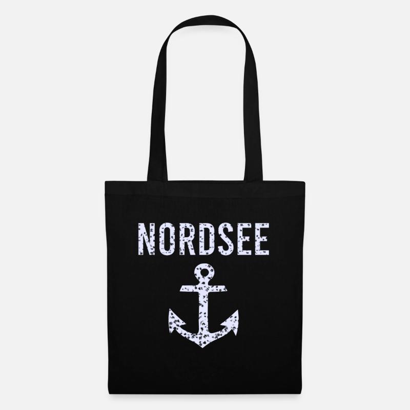 Nordsee - Stoffbeutel - Schwarz