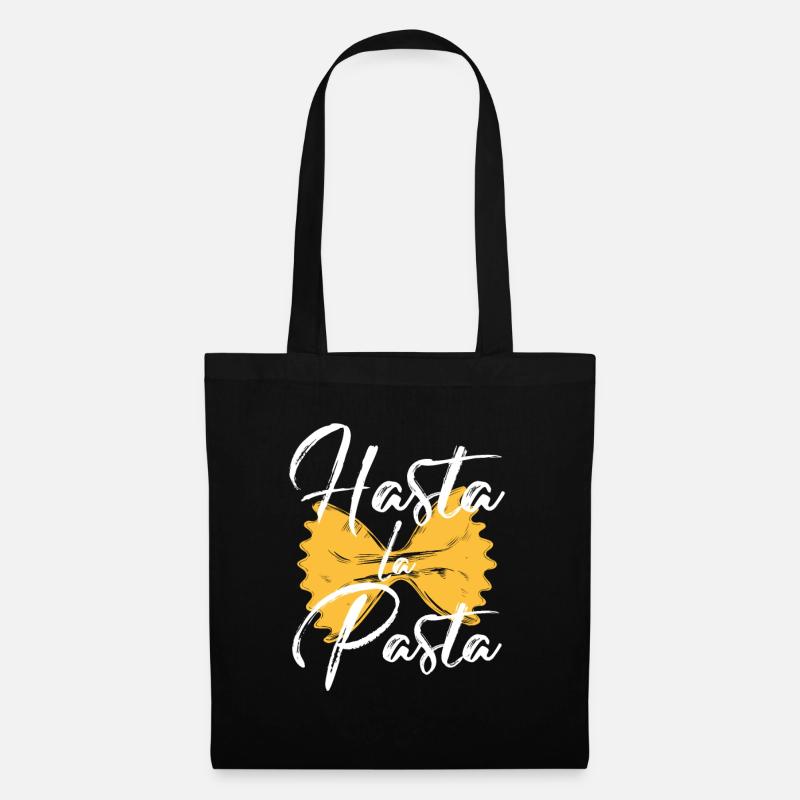 Pasta Nudeln - Stoffbeutel - Schwarz