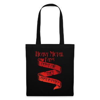 Heavy Metal Fans Don't Die Rust In Peace - Tote Bag - black - Front