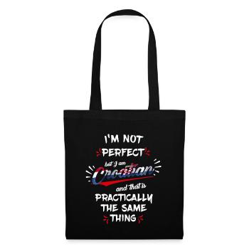 I am Croatian - Stoffbeutel - Schwarz - Vorne