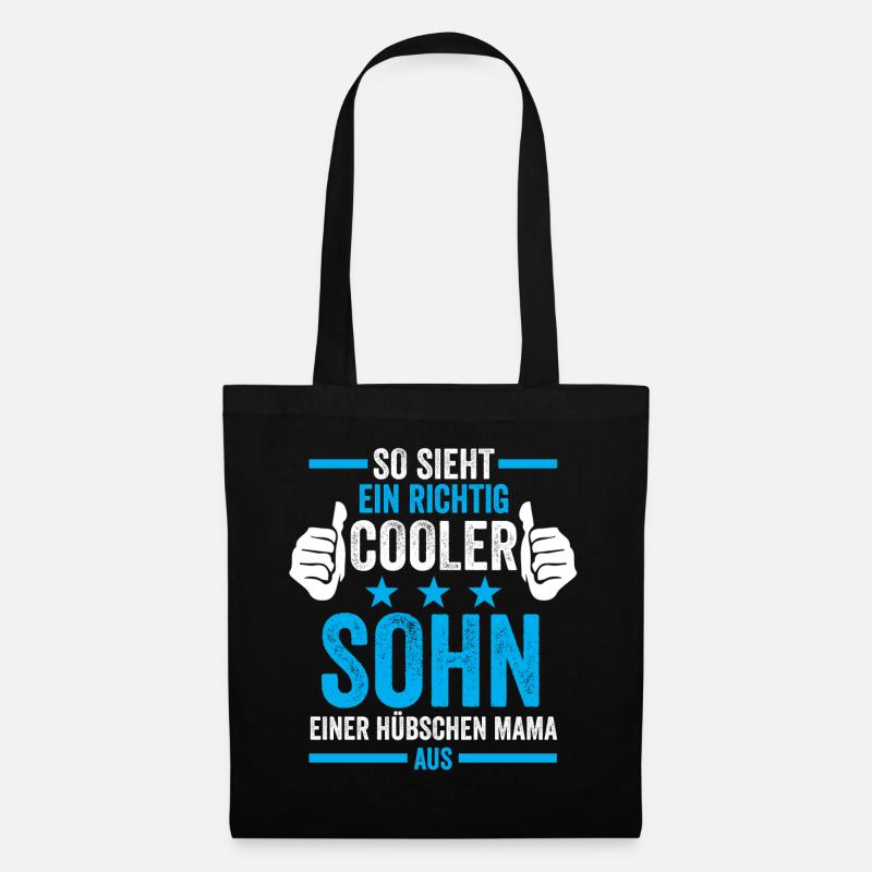 Cooler Sohn Geschenk - Stoffbeutel - Schwarz
