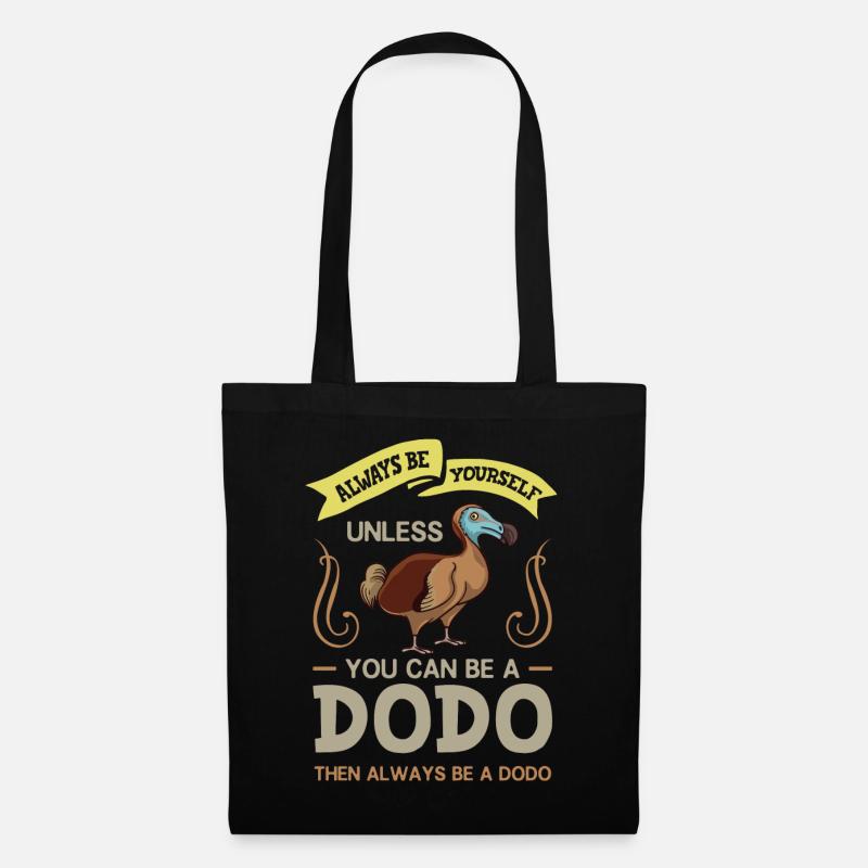Dodo Vogel Dronte Dudu Skelett Madagaskar - Stoffbeutel - Schwarz