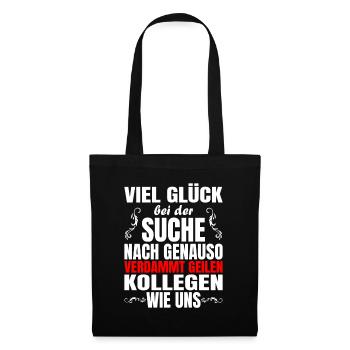 Jobwechsel Abschiedsgeschenk für Kollegen Geschenk - Stoffbeutel - Schwarz - Vorne