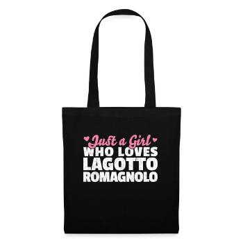 Fille le Lagotto Romagnolo aime sort - Sac en tissu - noir - Devant