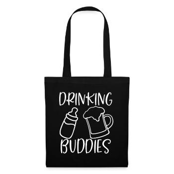 Vater Baby Geburt Bier Geschenkidee Eltern - Stoffbeutel - Schwarz - Vorne