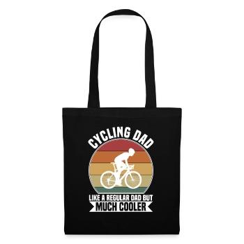 Cycling dad - Sac en tissu - noir - Devant