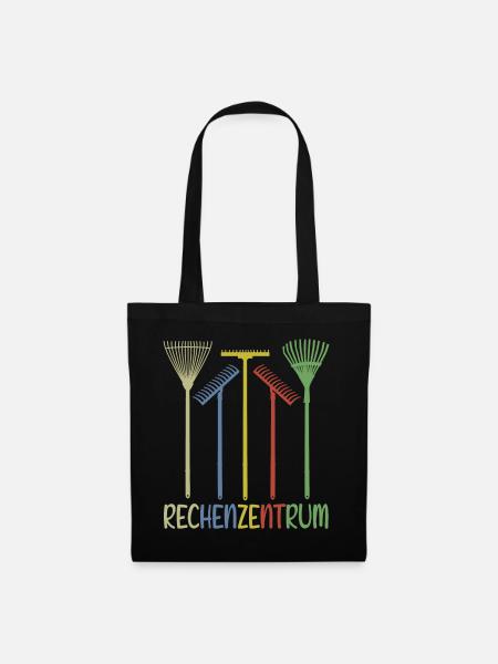 Garten Rechen Rechenzentrum - Stoffbeutel - Schwarz