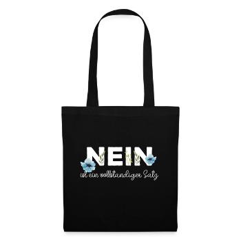 Nein heißt nein - Stoffbeutel - Schwarz - Vorne