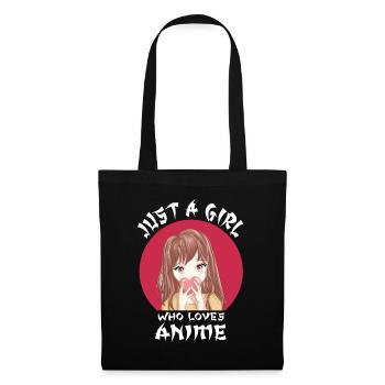 Anime Kawaii Japan Animes Manga - Stoffbeutel - Schwarz - Vorne