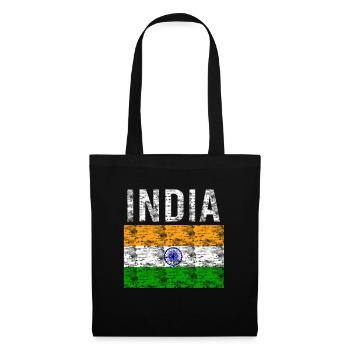 India Flag Vintage - Tote Bag - black - Front