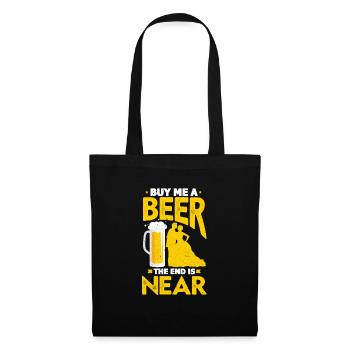 Marriage is near, buy me a beer bachelor or - Tote Bag - black - Front