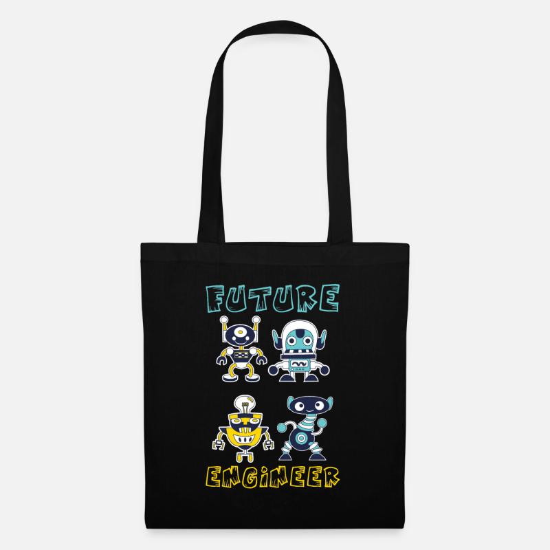 Future Robotics Engineer Kids Robot - Stoffbeutel - Schwarz