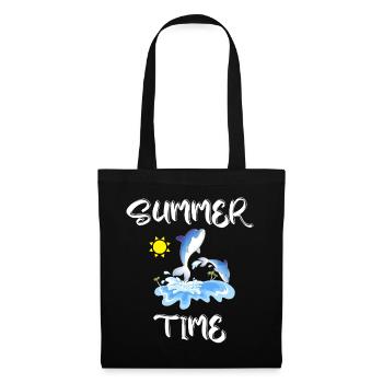 Heure d’été - Sac en tissu - noir - Devant