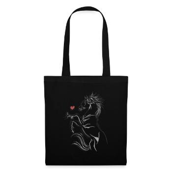 Horse Girl Horses Love Riding Horse Fool - Tote Bag - black - Front