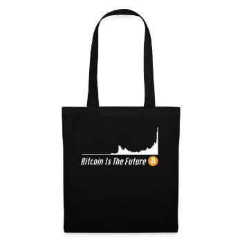 Bitcoin Price Bitcoin Is The Future Bitcoin Button - Tote Bag - black - Front
