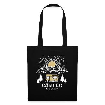 Camper On Tour Van Camper Camper Camper Motorhome Motorhome - Tote Bag - black - Front
