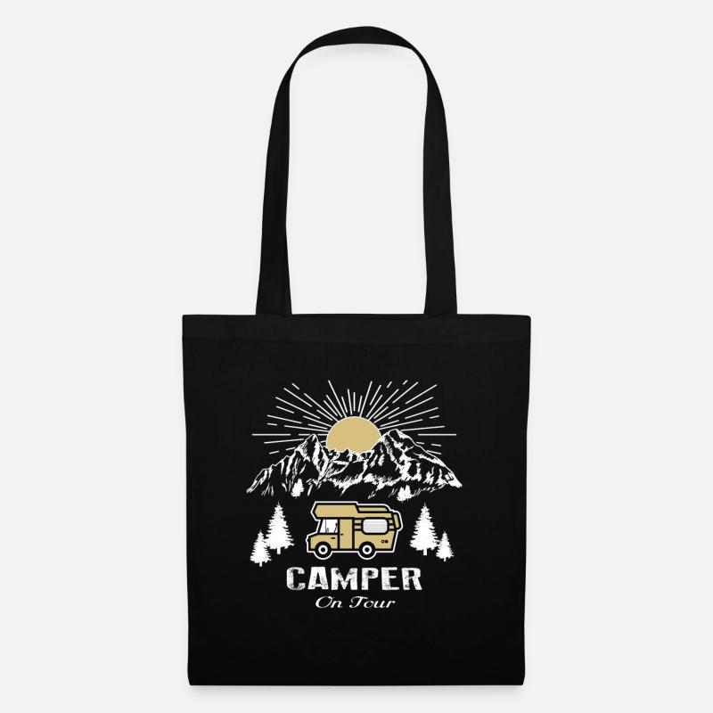 Camping campingbus Camping - Sac en tissu - noir