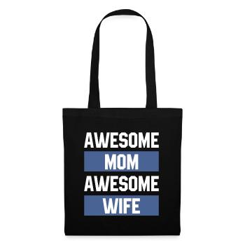 Awesome Mom Awesome Wife - Mothers's Day Gift - Tote Bag - black - Front