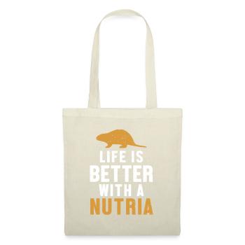 Life is Better with a Nutria Rodent Coypu - Tote Bag - nature - Front