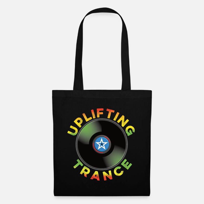 Uplifting Trance - music - Tote Bag - black