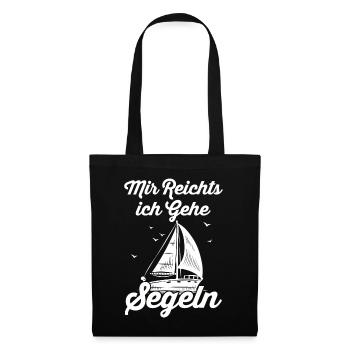 Segeln - Stoffbeutel - Schwarz - Vorne