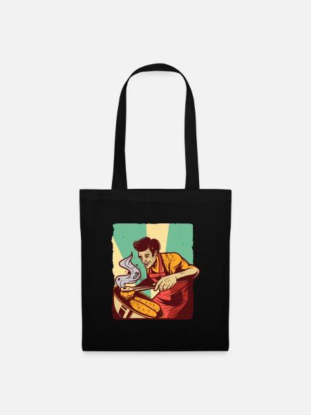 Barbecue homme Barbecue - Sac en tissu - noir